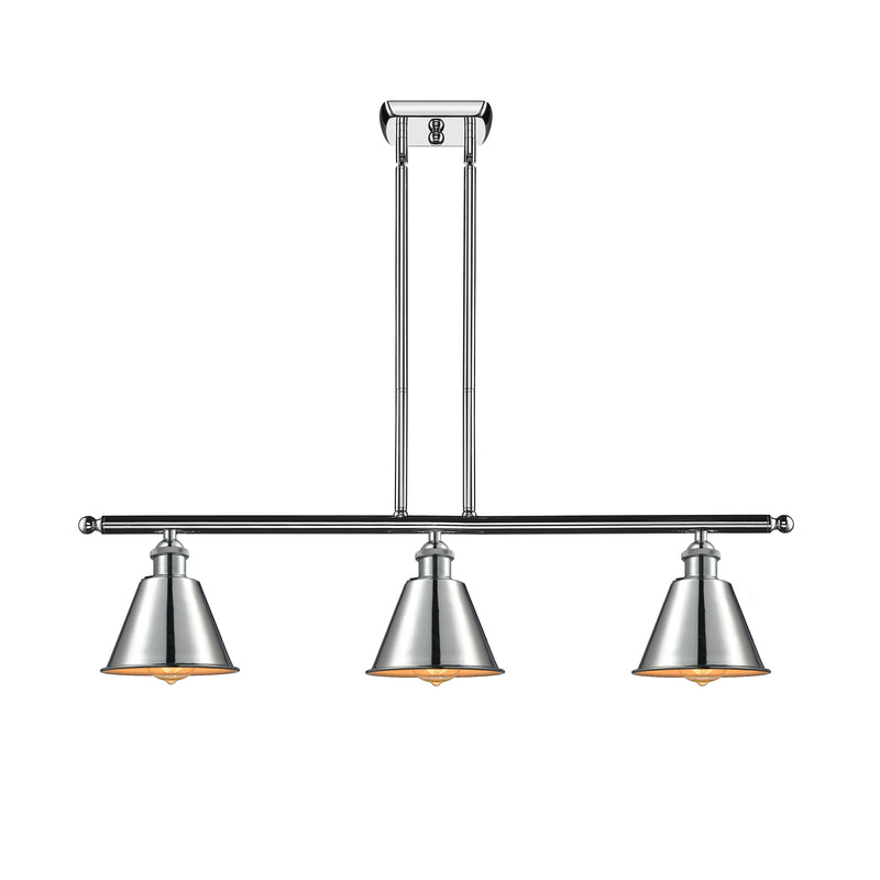 Smithfield Island Light shown in the Polished Chrome finish with a Polished Chrome shade