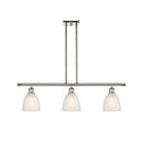 Castile Island Light shown in the Polished Nickel finish with a White shade