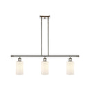 Clymer Island Light shown in the Polished Nickel finish with a Matte White shade