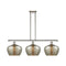 Fenton Island Light shown in the Polished Nickel finish with a Mercury shade