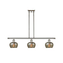 Fenton Island Light shown in the Polished Nickel finish with a Mercury shade