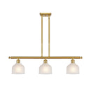 Dayton Island Light shown in the Satin Gold finish with a White shade