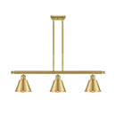 Smithfield Island Light shown in the Satin Gold finish with a Satin Gold shade