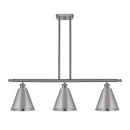 Ballston Cone Island Light shown in the Brushed Satin Nickel finish with a Brushed Satin Nickel shade