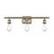 Bare Bulb Bath Vanity Light shown in the Antique Brass finish