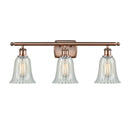 Hanover Bath Vanity Light shown in the Antique Copper finish with a Mouchette shade