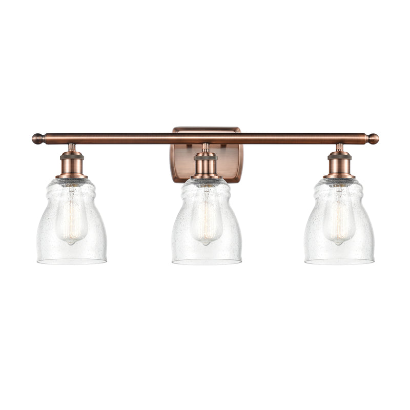 Ellery Bath Vanity Light shown in the Antique Copper finish with a Seedy shade