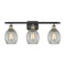 Eaton Bath Vanity Light shown in the Black Antique Brass finish with a Clear shade