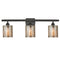 Cobbleskill Bath Vanity Light shown in the Oil Rubbed Bronze finish with a Mercury shade