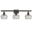 Fenton Bath Vanity Light shown in the Oil Rubbed Bronze finish with a Clear shade