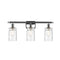 Candor Bath Vanity Light shown in the Polished Chrome finish with a Clear Waterglass shade