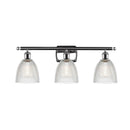 Castile Bath Vanity Light shown in the Polished Chrome finish with a Clear shade