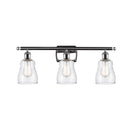 Ellery Bath Vanity Light shown in the Polished Chrome finish with a Clear shade