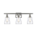 Ellery Bath Vanity Light shown in the Brushed Satin Nickel finish with a Seedy shade