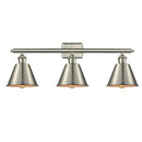 Smithfield Bath Vanity Light shown in the Brushed Satin Nickel finish with a Brushed Satin Nickel shade