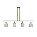 Caledonia Island Light shown in the Antique Brass finish with a Charcoal shade