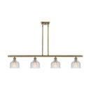 Dayton Island Light shown in the Antique Brass finish with a Clear shade