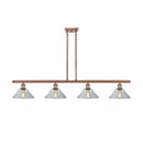 Orwell Island Light shown in the Antique Copper finish with a Clear shade