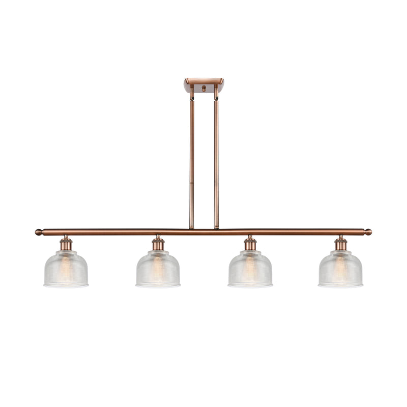 Dayton Island Light shown in the Antique Copper finish with a Clear shade