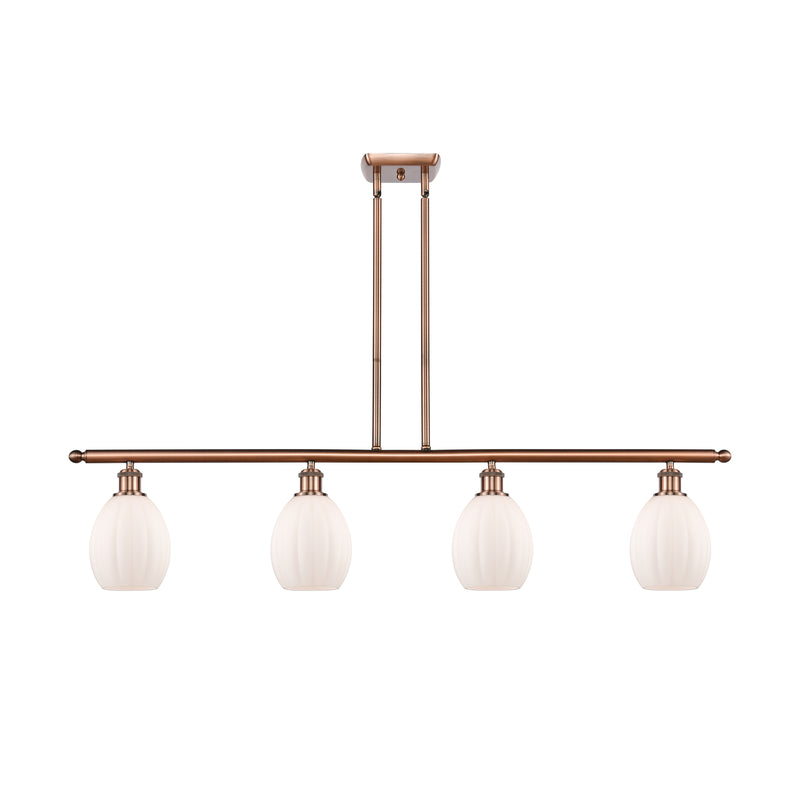 Eaton Island Light shown in the Antique Copper finish with a Matte White shade