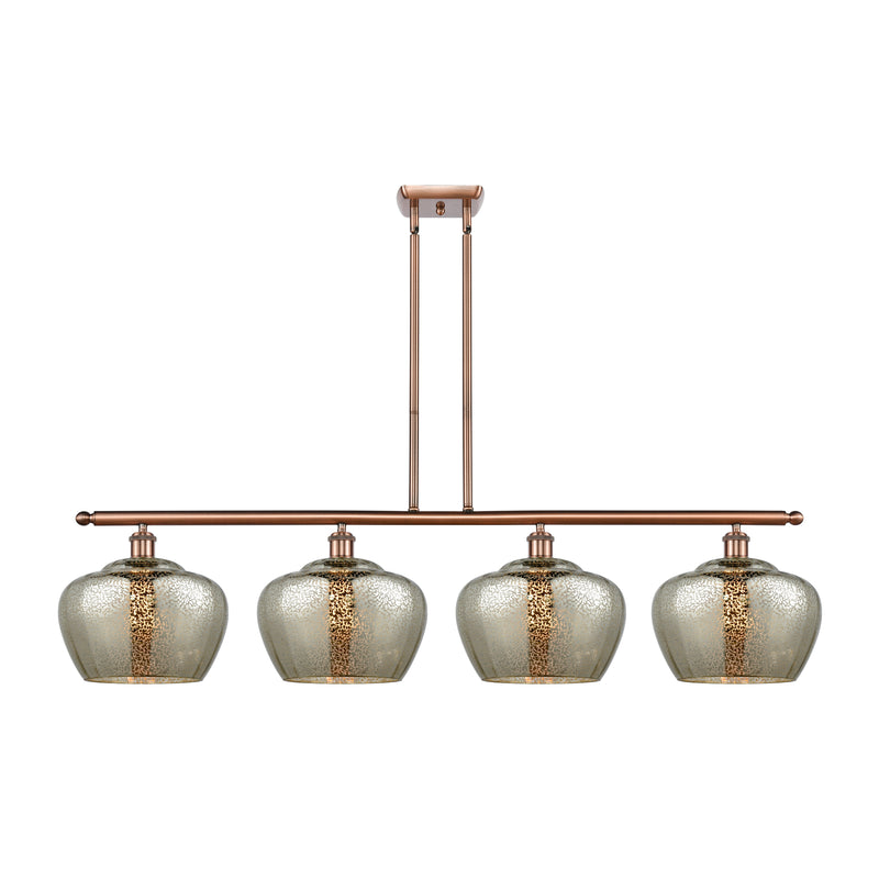 Fenton Island Light shown in the Antique Copper finish with a Mercury shade