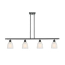 Brookfield Island Light shown in the Matte Black finish with a White shade