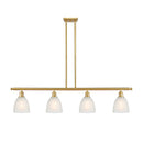 Castile Island Light shown in the Satin Gold finish with a White shade