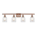 Caledonia Bath Vanity Light shown in the Antique Copper finish with a Mica shade