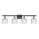 Niagra Bath Vanity Light shown in the Black Antique Brass finish with a Clear shade