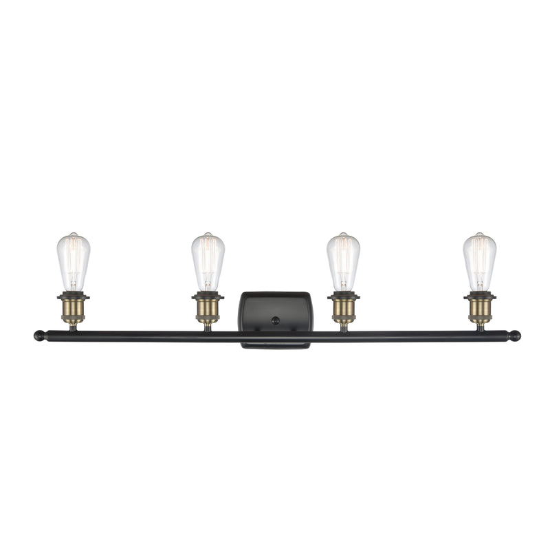 Innovations Lighting Bare Bulb 4 Light Bath Vanity Light Part Of The Ballston Collection 516-4W-BAB-LED