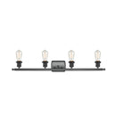 Innovations Lighting Bare Bulb 4 Light Bath Vanity Light Part Of The Ballston Collection 516-4W-BK-LED