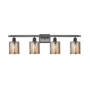 Cobbleskill Bath Vanity Light shown in the Oil Rubbed Bronze finish with a Mercury shade