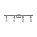 Bare Bulb Bath Vanity Light shown in the Polished Chrome finish