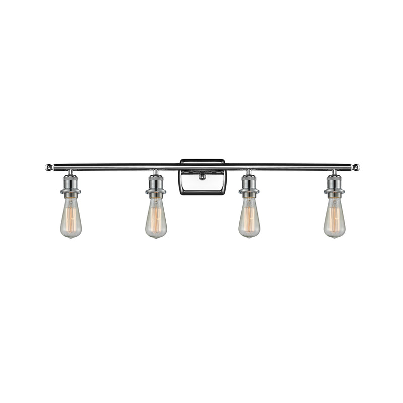 Bare Bulb Bath Vanity Light shown in the Polished Chrome finish