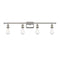 Bare Bulb Bath Vanity Light shown in the Polished Nickel finish