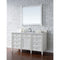 James Martin Brittany 60" Bright White Single Vanity with 3 cm Classic White Quartz Top 650-V60S-BW-3CLW