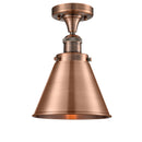 Appalachian Semi-Flush Mount shown in the Antique Copper finish with a Antique Copper shade