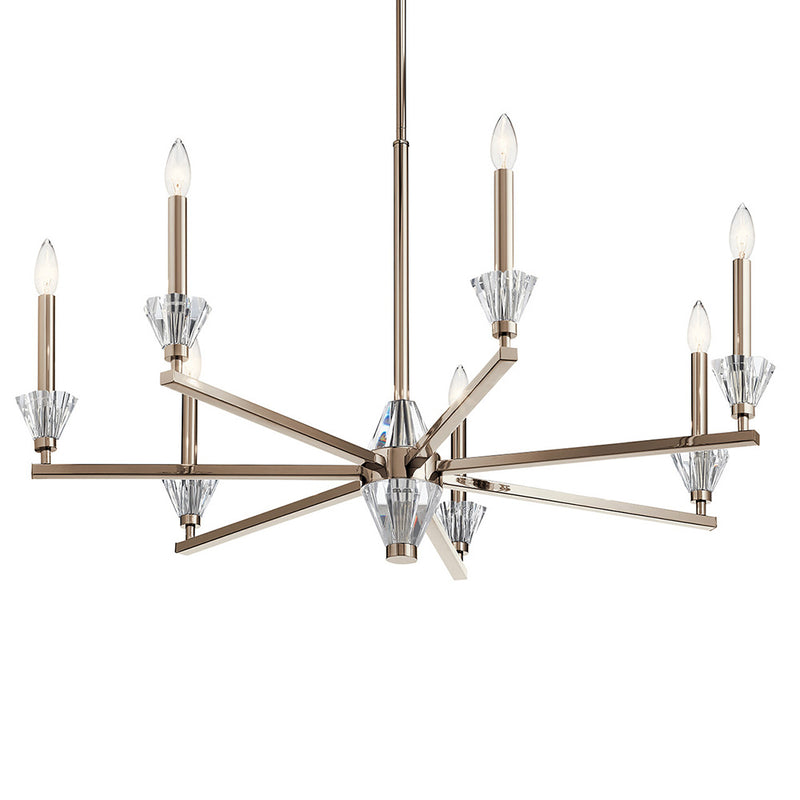 Kichler Calyssa 7 Light Chandelier Polished Nickel 52002PN