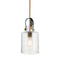 Kichler Kitner 7" 1 Light Pendant Natural Brass 52035NBR