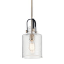 Kichler Kitner 7" 1 Light Pendant Polished Nickel 52035PN