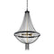 Kichler Alexia 39.5" 5 Light Chandelier with Crystal Beads Textured Black 52047BKT