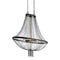 Kichler Alexia 39.5" 5 Light Foyer Chandelier with Crystal Beads Textured Black 52048BKT