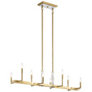 Kichler Laurent 46" 8 Light Linear Chandelier Champagne Gold 52054CG