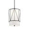 Kichler Birkleigh 18.25" 1 Light Pendant with Satin Etched Glass Black 52073BK