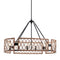 Kichler Oana 6 Light Oval Chandelier Palm 52078PAL