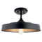 Kichler Elias 16" 1 Light Semi Flush Black 52098BK