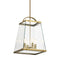 Kichler Darton 25.75" 4 Light Large Foyer Pendant with Clear Glass Brushed Natural Brass 52124BNB