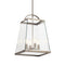 Kichler Darton 25.75" 4 Light Large Foyer Pendant with Clear Glass Classic Pewter 52124CLP