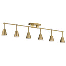 Kichler Sylvia 6 Light Rail Light Brushed Natural Brass 52130BNB