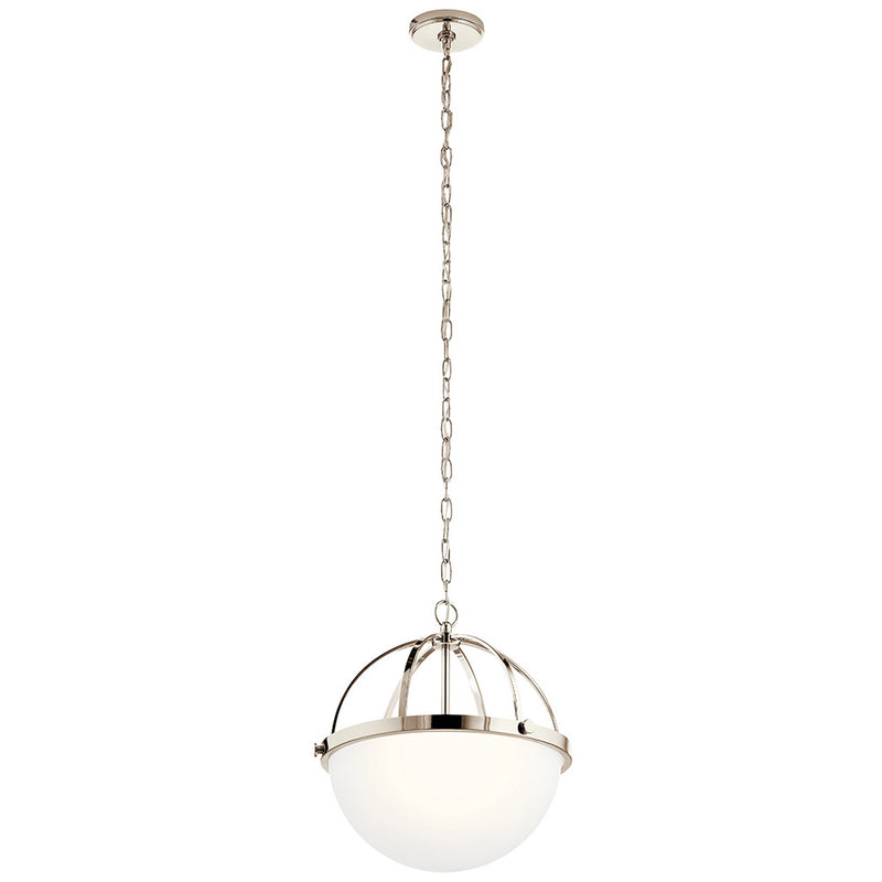 Kichler Edmar 3 Light Pendant Polished Nickel 52135PN